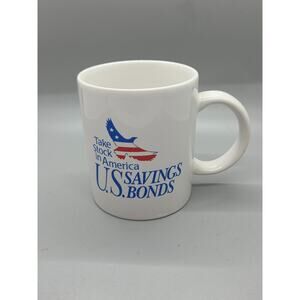 RARE Vintage U.S. Savings Bonds Take Stock In America Mug EUC